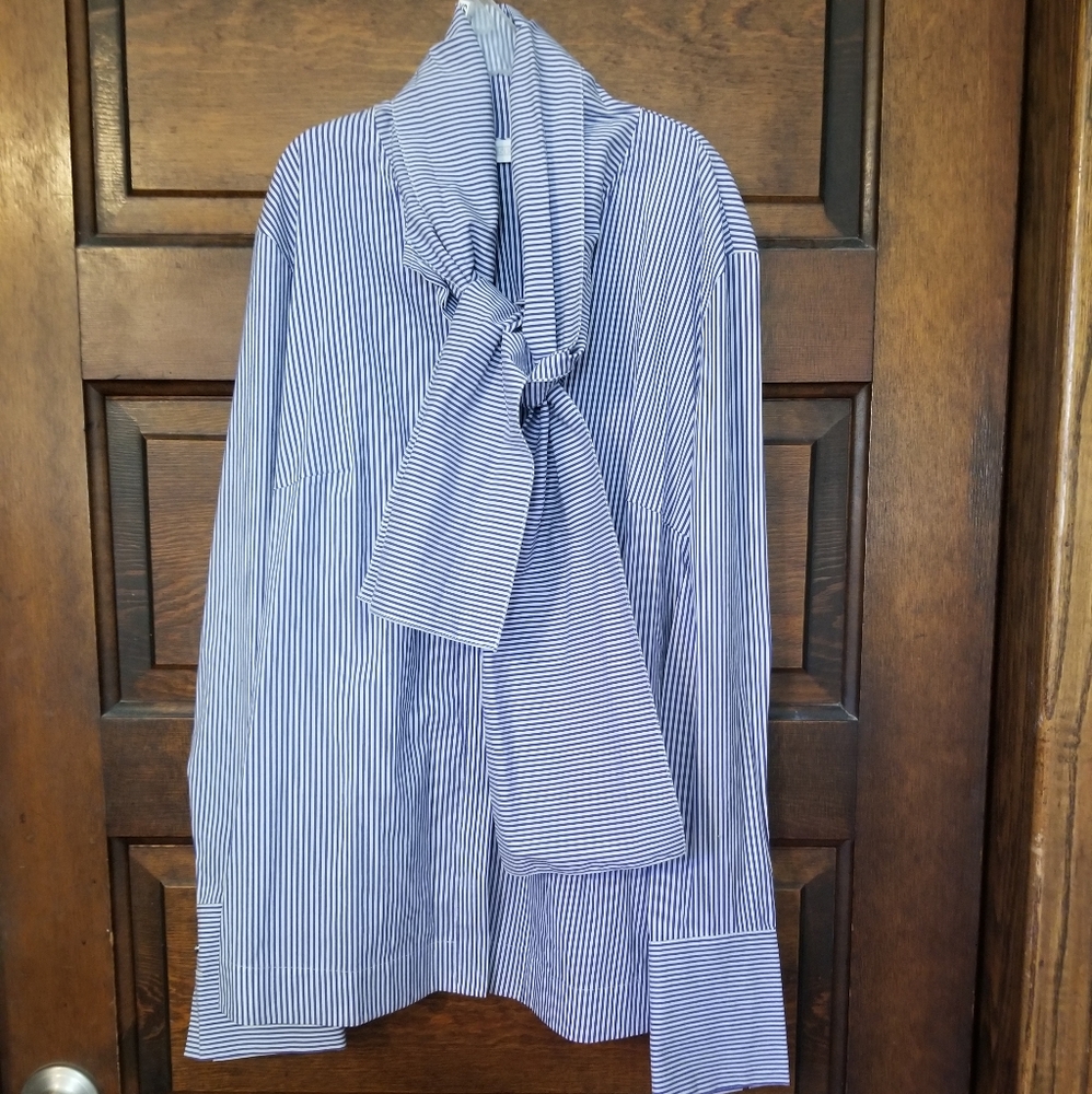 St. Emile tie neck blouse
